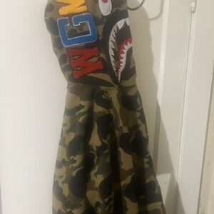 Authentic Bape 1st Camo Shark Full Zip Hoodie ‘Green’
